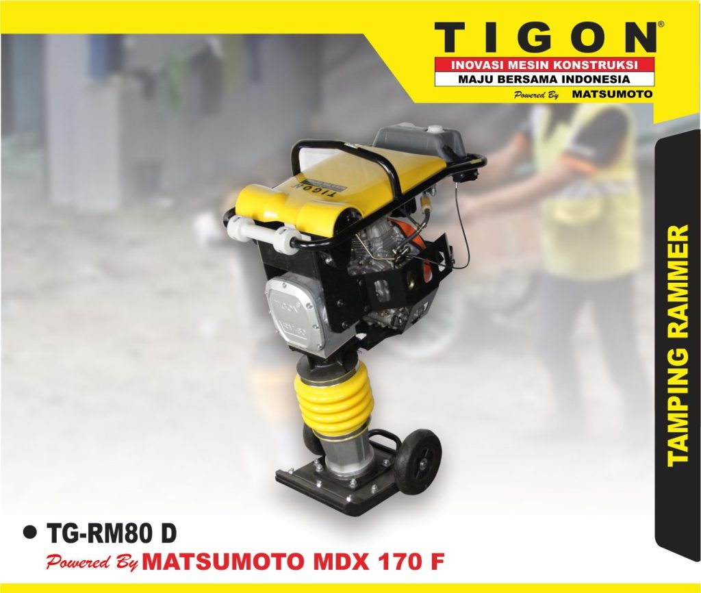TGRM80 D TAMPING RAMMER STAMPER KUDA MESIN PEMADAT TANAH TIGON
