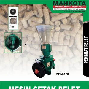 MPM-120 | PELLET MACHINE | MESIN CETAK PELET | MAHKOTA