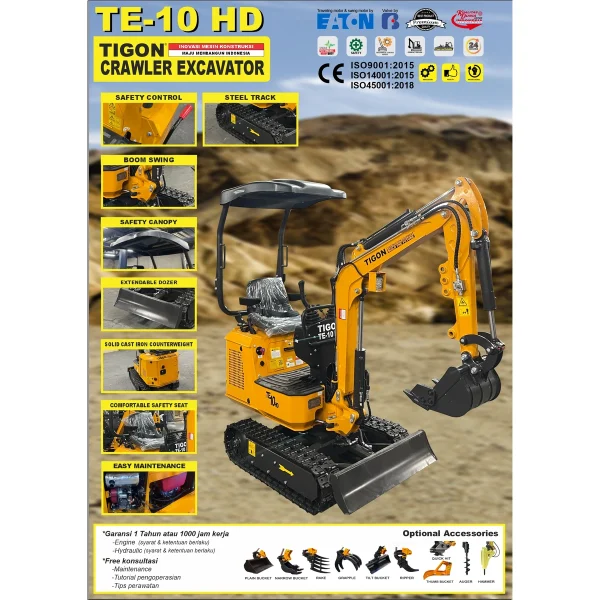 TIGON TE-10 HD / CRAWLER EXCAVATOR