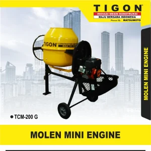 TCM-200 G | CONCRETE MIXER ELECTRIC | MOLEN MINI ELECTRIC | MESIN MOLEN MINI ELEKTRIK | TIGON