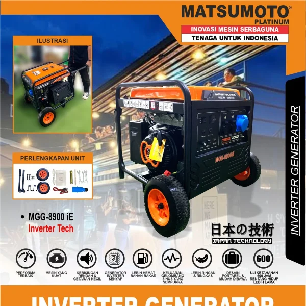 MGG-8900 IE | GASOLINE GENERATOR INVERTER | GENERATOR INVERTER BENSIN | MATSUMOTO