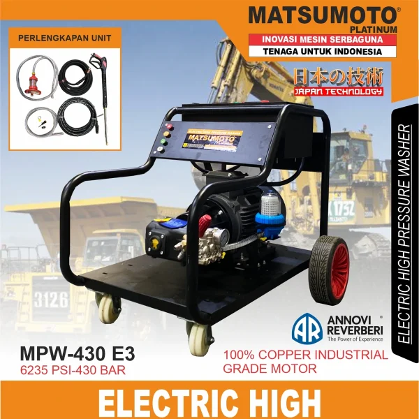 MPW-430 E3 | ELECTRIC HIGH PRESSURE WASHER | MESIN STEAM ELEKTRIK BERTEKANAN TINGGI | MATSUMOTO