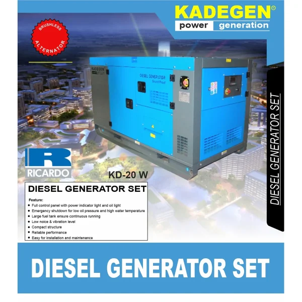 KADEGEN KD-20 W / DIESEL GENERATOR SET
