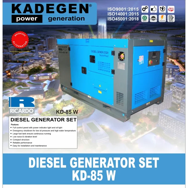 KADEGEN KD-85 W / DIESEL GENERATOR SET