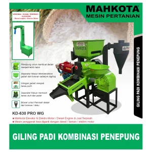 MAHKOTA KD-630 PRO WG / GILING PADI KOMBINASI PENEPUNG