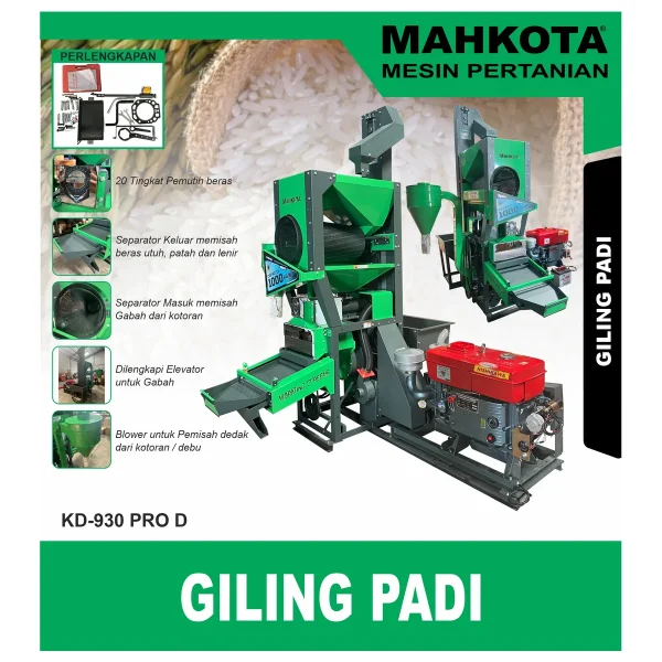 MAHKOTA KD - 930 PRO D / GILING PADI
