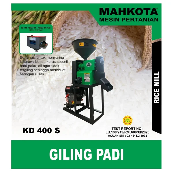 MAHKOTA KD-400 S + MGX-200 / GILING PADI