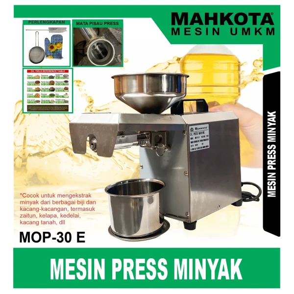 MAHKOTA MOP-30 E / MESIN PRESS MINYAK