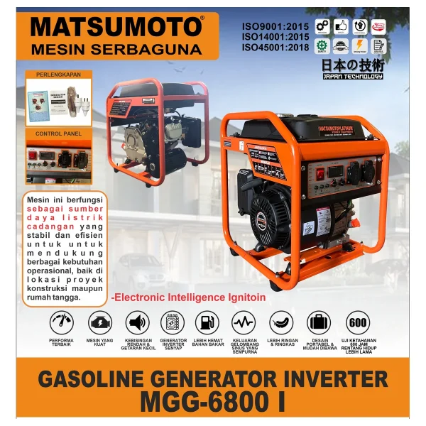MATSUMOTO MGG-6800 I / GASOLINE GENERATOR INVERTER