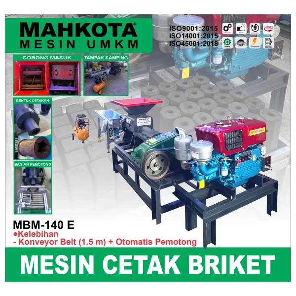 MAHKOTA MBM-140 E / MESIN CETAK BRIKET