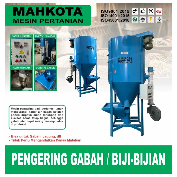 MAHKOTA MDG-10 E / PENGERING GABAH / BIJI-BIJIAN