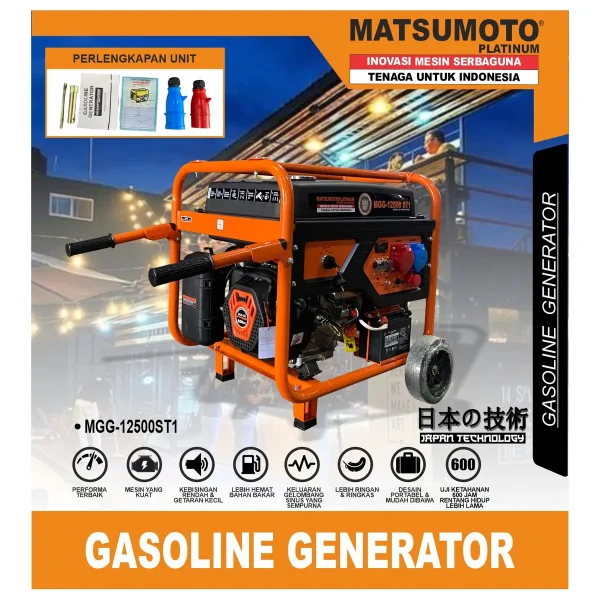 MATSUMOTO MGG-12500 ST1 / GASOLINE GENERATOR