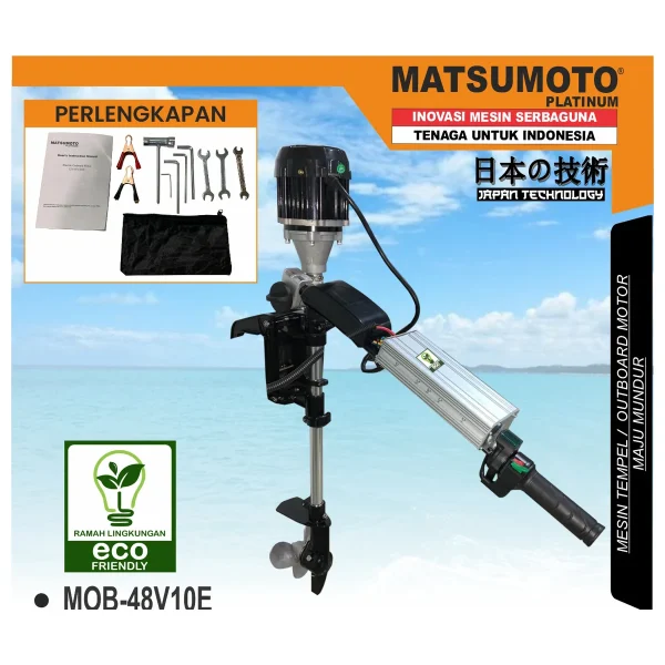 MATSUMOTO MOB-48V10E / MESIN TEMPEL / OUTBOARD MOTOR MAJU MUNDUR