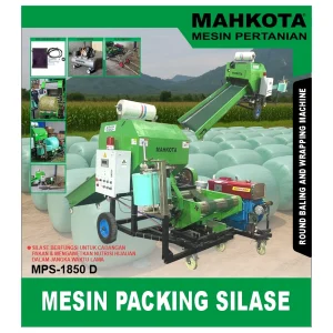 MAHKOTA MPS-1850 D / ROUND BALING AND WRAPPING MACHINE / MESIN PACKING SILASE