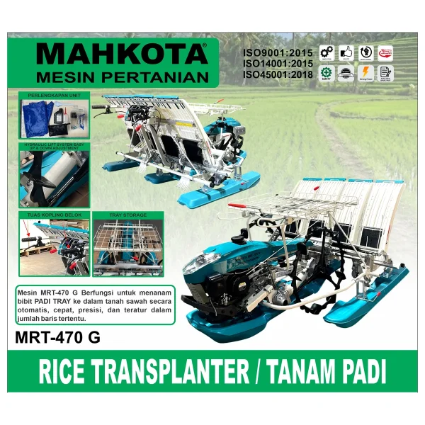 MAHKOTA MRT-470 G / RICE TRANSPLANTER / TANAM PADI