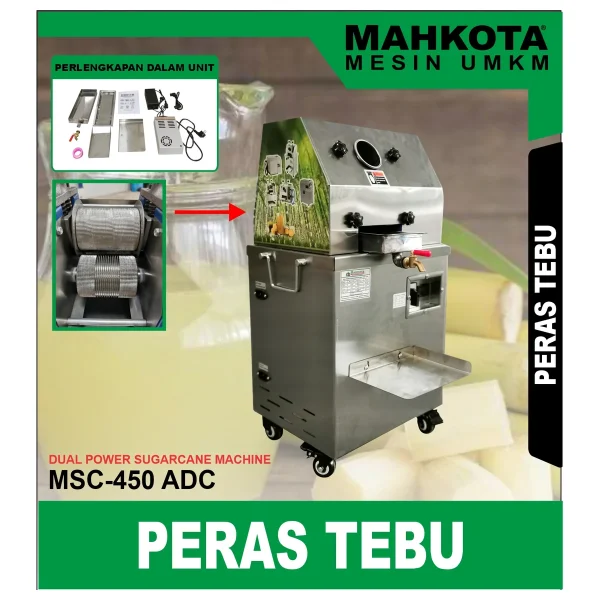 MAHKOTA MSC-450 ADC / DUAL POWER SUGARCANE MACHINE / PERAS TEBU