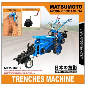 MATSUMOTO MTM-102 D / TRENCHES MACHINE / MESIN PENGGALI PARIT