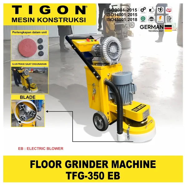 TIGON TFG-350 EB / FLOOR GRINDER MACHINE