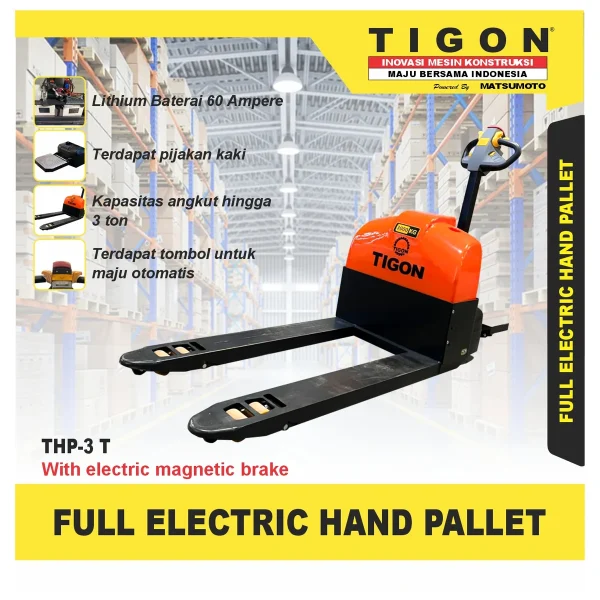 TIGON THP 3 T / FULL ELECTRIC HAND PALLET